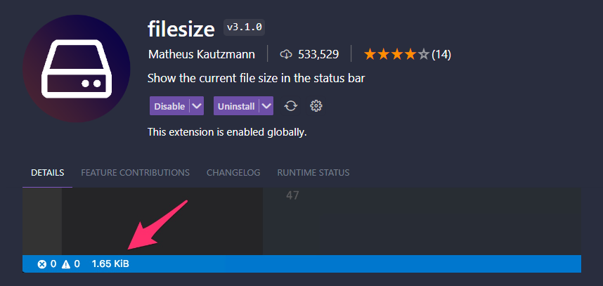 filesize