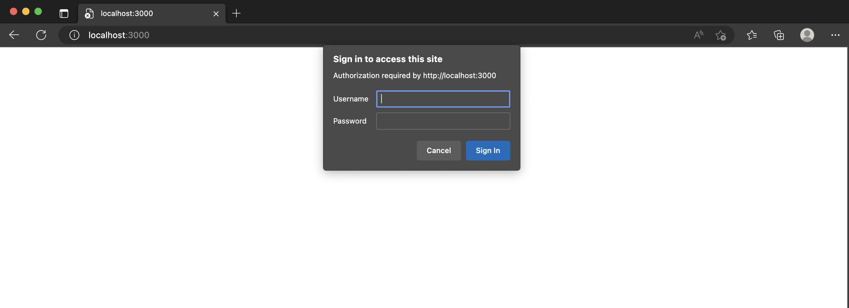 Cái popup này là do trình duyệt hiển thị, bạn không cần phải code UI cho nó. Nhanh không 😂