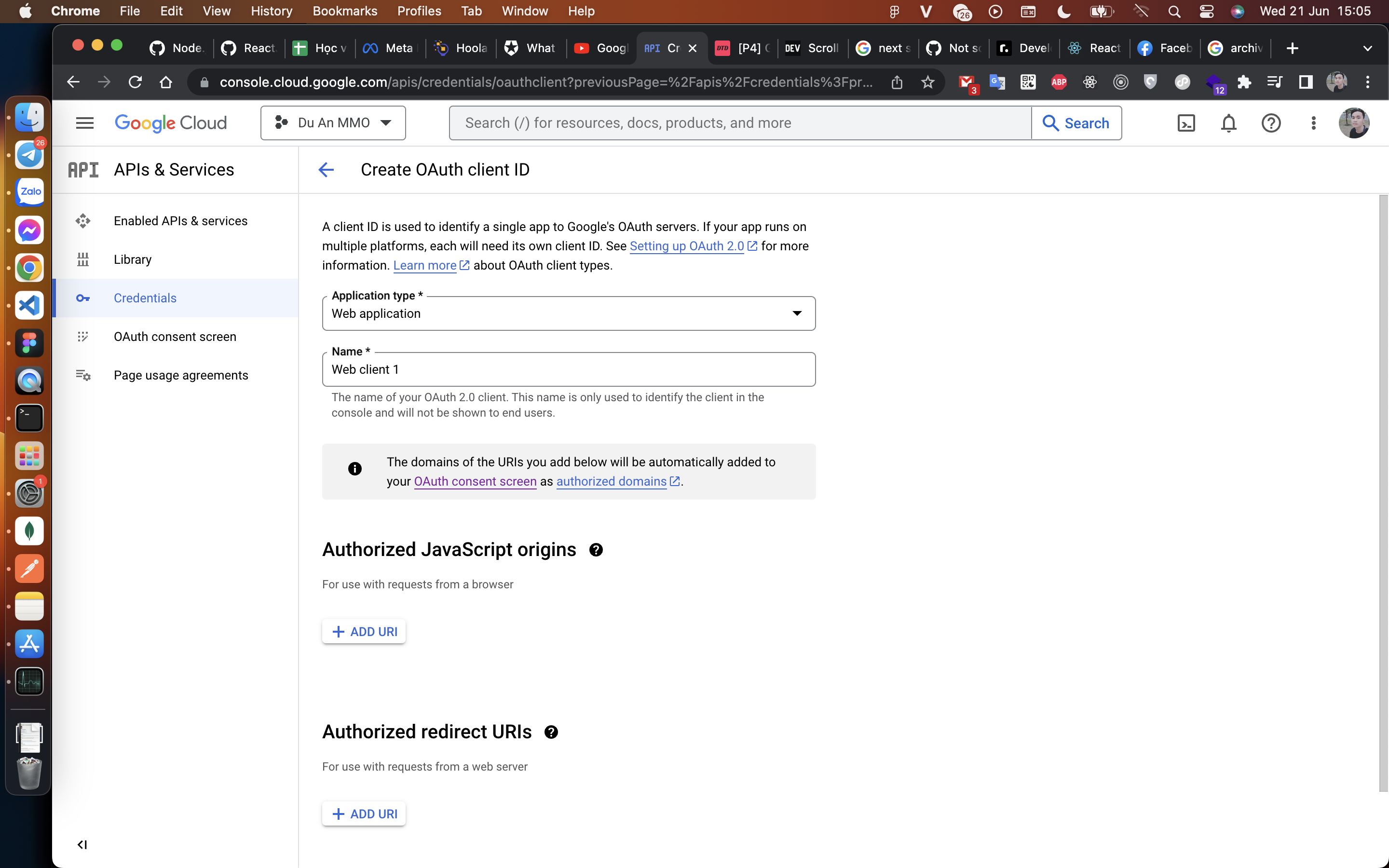 OAuth client ID